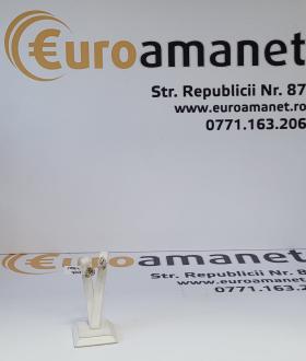 CERCEI AUR ALB SI GALBEN 14K