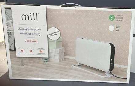 Convector electric de podea Mill SG2000MEC, 2000 W