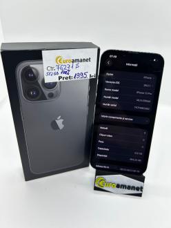 Telefon mobil Apple iPhone 13 Pro, 512GB, 5G, Graphite, 100% baterie