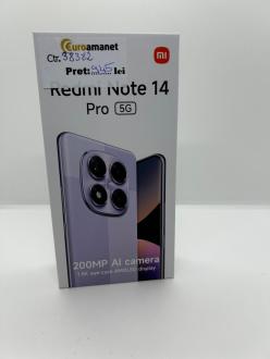 Telefon Xiaomi Redmi Note 14 Pro, 8GB RAM, 256GB, Midnight Black sigilat