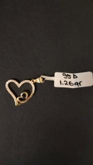 Pandantiv aur 14k, 1.26 grame