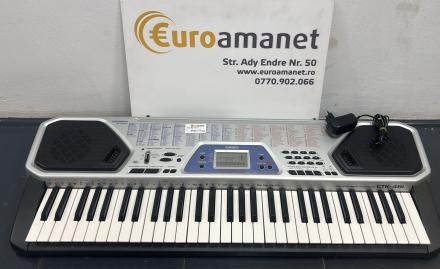 Claviatură Casio CTK-481 cu adaptor și cărți de cântece