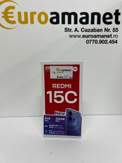Telefon mobil Xiaomi Redmi 15C, 4GB RAM, 256GB, 4G, Midnight Black