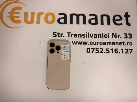 Telefon Apple iPhone 16 Pro, 128GB, 5G, Desert Titanium bat.92%