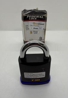 Lacat solid din otel 61 mm Federal 730