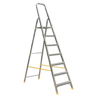 Scara aluminiu 1917, 1 x 7 trepte, inaltime 2.21 m