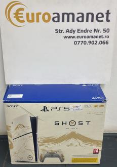 Consola PlayStation 5 (PS5) Slim, 1TB SSD, D-Chassis, Ghost of Yōtei Gold