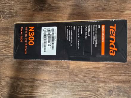 Router Wireless TENDA N300 4G06, Single-Band 300 Mbps, 4G VoLTE, alb