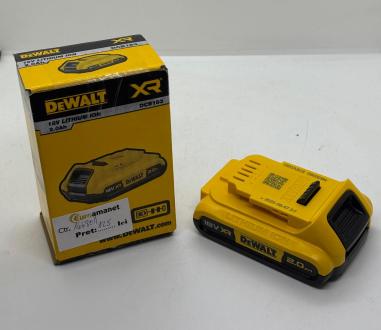 Acumulator DeWalt DCB183, 18V, 2.0Ah, Li-Ion