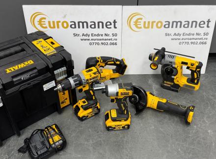 DeWALT Unelte - Set 5 buc. de unelte pe acumulator, baterii și încărcător 
