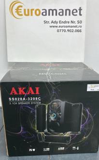 Sistem audio Akai SS028A-3208C, 3.1, bluetooth, radio FM, negru