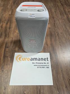 Sistem audio portabil JBL Partybox Club 120, 160W RMS, Baterie detasabila, IPX4, Auracast, AI Sound Boost, Alb