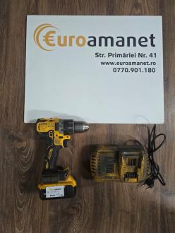 Masina compacta de gaurit si insurubat (bormasina) pe acumulator DeWalt DCD791P2, 18 V, 2000 RPM, 13 mm mandrina