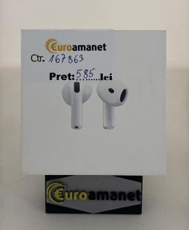 Casti APPLE AirPods 4, True Wireless, Bluetooth, In-Ear, Microfon, Noise Cancelling