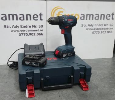 Masina de gaurit si insurubat Bosch Professional GSR 185-LI, 18 V, 54/21 Nm, 1900 RPM, acumulator 4 Ah