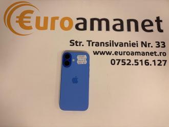 Telefon Apple iPhone 16, 128GB, 5G, Ultramarine, bat.96%