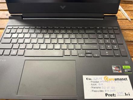 Laptop HP Victus 15, 15.6", AMD Ryzen 5 7535HS, 16 GB RAM, 512 GB SSD, NVIDIA GeForce RTX 2050
