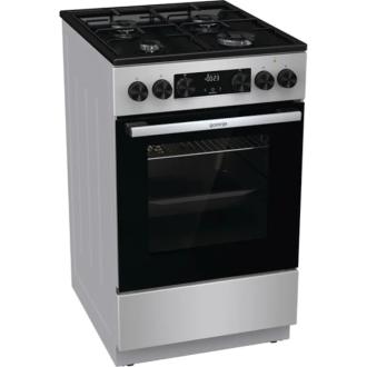 Aragaz GORENJE GK5C60SJ, 4 arzatoare, Gaz + Electric, L 50 cm, gri