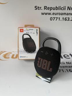 Boxa portabila JBL Clip 5, IP67, Bluetooth, Auracast, Negru