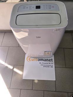 Aparat de aer conditionat portabil Beko 12000 BTU, Clasa A+, Functie incalzire, Afisaj LED, Timer, BEPB12H