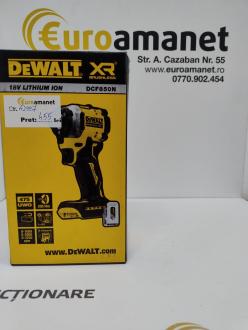 Masina de insurubat cu impact compacta pe acumulator DeWALT DCF850N