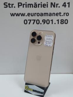 Telefon mobil Apple iPhone 16 Pro Max, 256GB, 5G, Desert Titanium, 90% Baterie