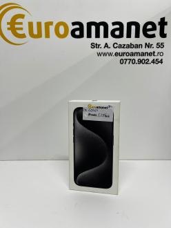 Telefon Apple iPhone 15 Pro, 128GB, 5G, Black Titanium