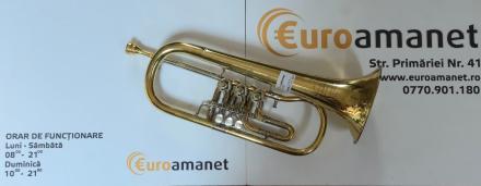 Flugelhorn cu tragaci Miraphone 24R Sib, lăcuit