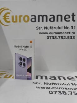 Telefon mobil Xiaomi Redmi Note 14 Pro, 8GB RAM, 256GB, 5G, Midnight Black