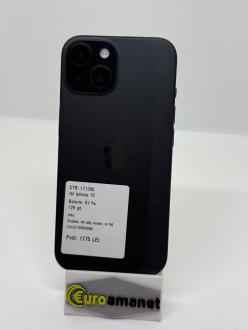 Telefon mobil Apple iPhone 15, 128GB, 5G, Black