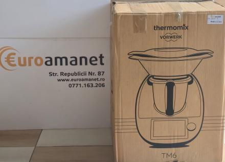Robot de bucatarie Vorwerk Thermomix TM6 2024 cu accesorii, 20 functii, Ecran tactil, Alb, Nou