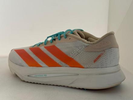 adidas Performance, Pantofi Adizero din material textil pentru alergare, Portocaliu deschis, Bej deschis