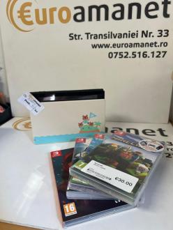 Consola Nintendo Switch V2, Dock Animal Crossing, 4 Jocuri