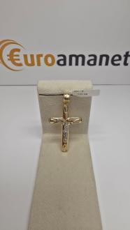 Pandantiv cruce aur 14 k