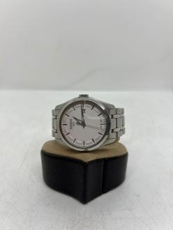 Ceas Tissot Couturier bărbătesc cu cadran alb, oțel inoxidabil, safir argintiu, 41 mm, T035410A