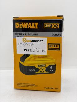 Acumulator DeWalt 6Ah Model DCB206 18V/20V compatibil XR Li-Ion