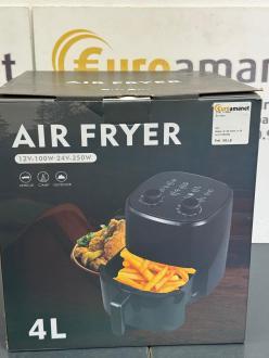 Friteuza fara ulei 4L M-import, alimentare 24V, compacta, neagra
