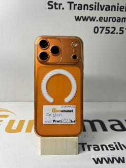 Telefon mobil Apple iPhone 17 Pro Max, 256GB, 5G, Cosmic Orange, bat 100%