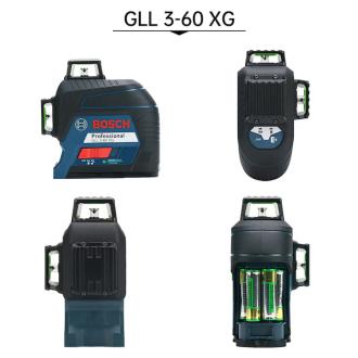Kit nivela laser Bosch, GLL 3-60 XG, Raza de actiune 30 m, 3 x 360 grade, IP54, Negru/Albastru