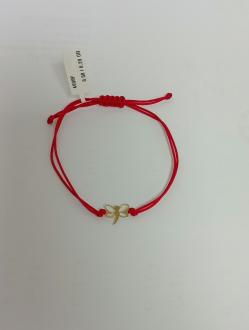 Bratara Aur 14 K cu snur reglabil
